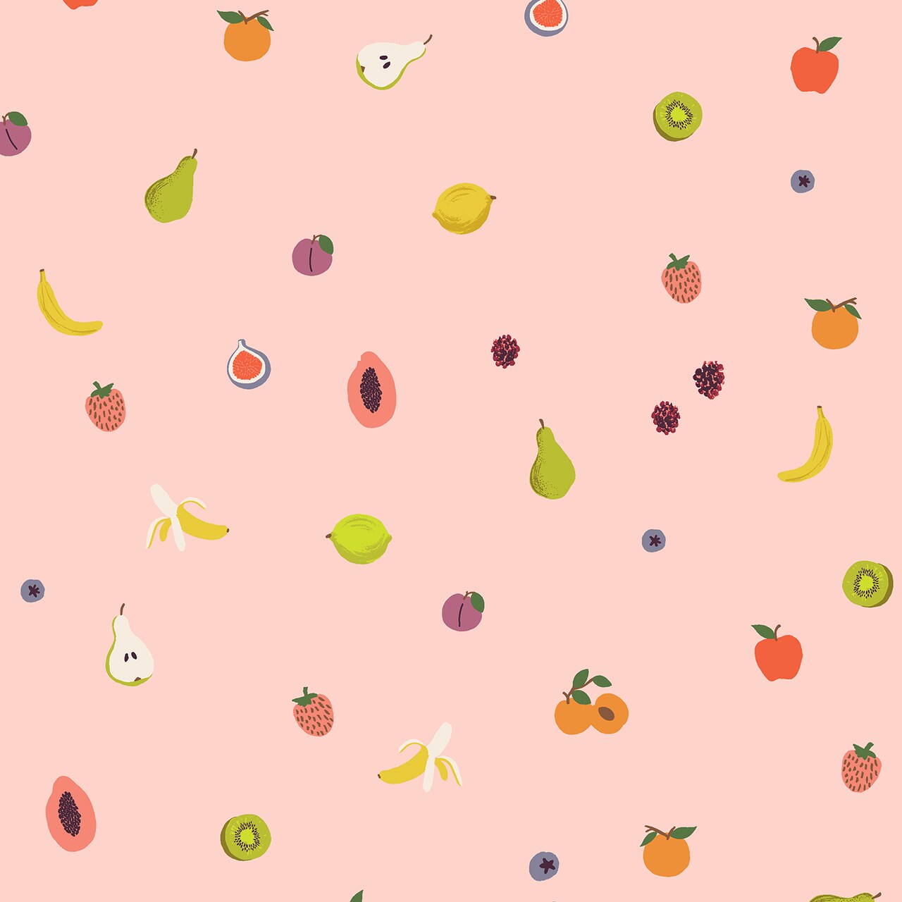 Fruit in Blush (rp1203-bl2) | Orchard | Rifle Paper Co | Cotton+Steel